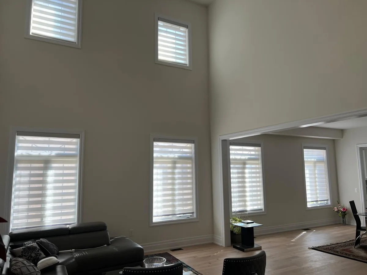 Custom blinds, shades, shutters, and drapery installed for Caledon and GTA homes
