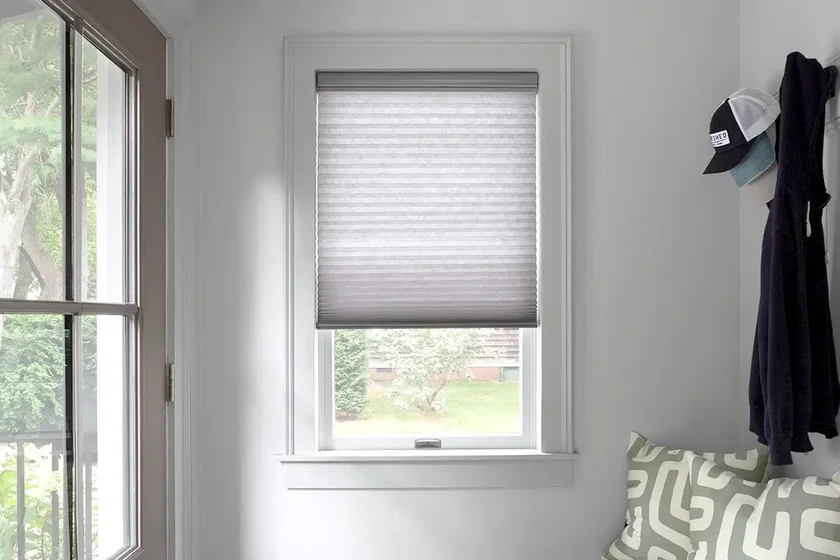 Pleated shades for compact custom window coverings